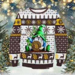 San Diego Padres Gnome Christmas Sweater Peaceful Design