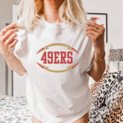 San Francisco 49ers Text in Ball shirt