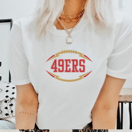 San Francisco 49ers Text in Ball shirt