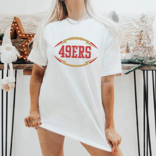 San Francisco 49ers Text in Ball shirt