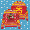 Los Angeles Rams x Grinch NFL Dr. Seuss How the Grinch Stole Christmas with Super Bowl Trophy Ugly Christmas Sweater Red