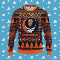 San Francisco Giants Grateful Dead Ugly Christmas Sweater, MLB Christmas Sweater