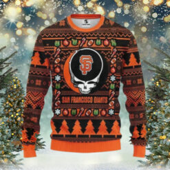 San Francisco Giants Grateful Dead Ugly Christmas Sweater, MLB Christmas Sweater