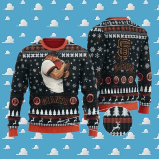 San Francisco Giants Mascot Ugly Christmas Sweater, MLB Christmas Sweater