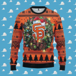 San Francisco Giants Santa Hat Ugly Christmas Sweater, MLB Christmas Sweater