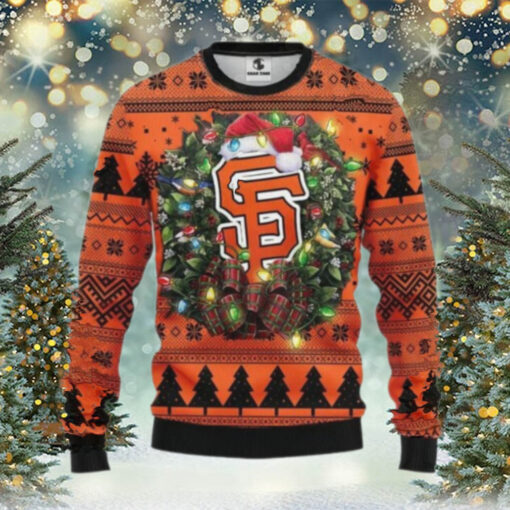 San Francisco Giants Santa Hat Ugly Christmas Sweater, MLB Christmas Sweater