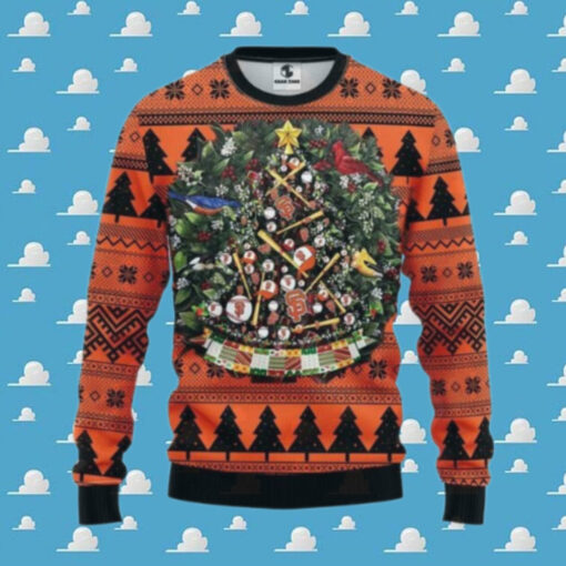 San Francisco Giants Tree Ball Ugly Christmas Sweater, MLB Christmas Sweater