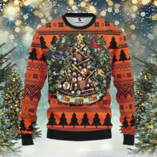 San Francisco Giants Tree Ball Ugly Christmas Sweater, MLB Christmas Sweater