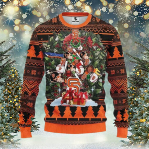 San Francisco Giants Tree Christmas Ugly Sweater, MLB Christmas Sweater