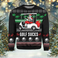 Santa Claus Golf Sucks Ugly Christmas Sweater