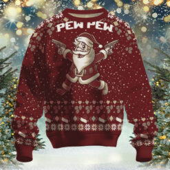 Santa Claus Pew Pew Ugly Christmas Sweater