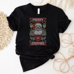 Santa Claus playing Dungeons and Dragons Merry Critmas shirt