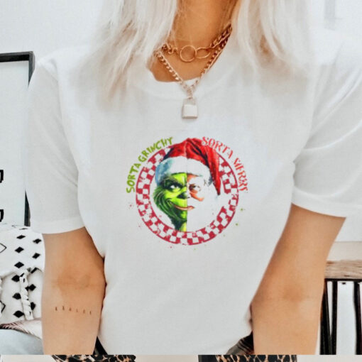 Santa Grinch Sorta Grinchy Sorta Merry Christmas 2024 T Shirt