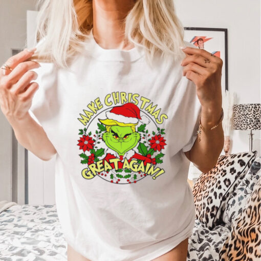 Santa Grinch Trump Greench 2024 Make Christmas Great again shirt