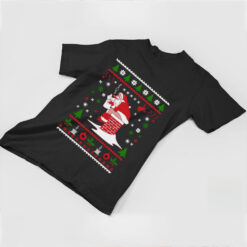 Santa Pooping Down The Chimney Ugly Christmas 2024 Shirt