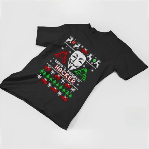 Santa’s Favorite Hacker Ugly Christmas Shirt