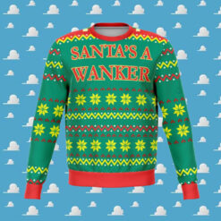 Santa’s Wanker Offensive Ugly Christmas Sweater