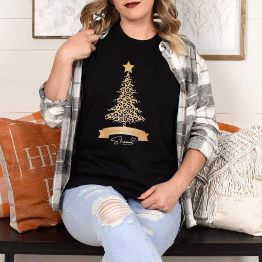 Shania Twain Look Like We Made It Foundation Leopard Christmas Tree T shirt