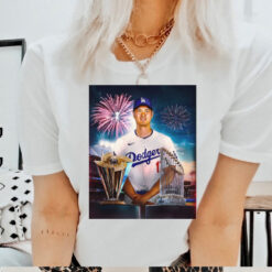 Shohei Ohtani stays winning Los Angeles Dodgers MLB 2024 World Series Poster t shirt