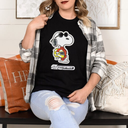 Snoopy Black Formula 1 Las Vegas Grand Prix Joe Cool shirt