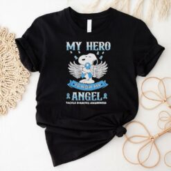 Snoopy My Hero Is Now My Angel Tackle Diabetes Awareness Shirt