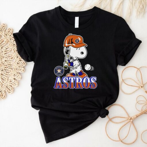 Snoopy Playing Baseball Houston Astros shirt