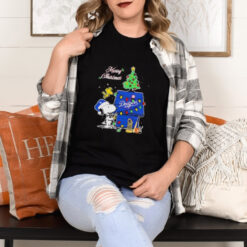 Snoopy Woodstock Merry Christmas Los Angeles Dodgers shirt