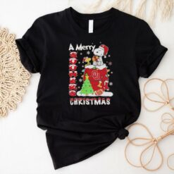 Snoopy and Woodstock Merry Christmas Oklahoma Sooners shirt