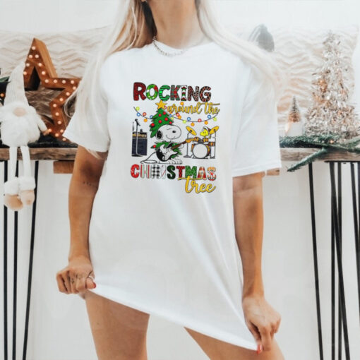 Snoopy rocking around the Christmas tree shirt