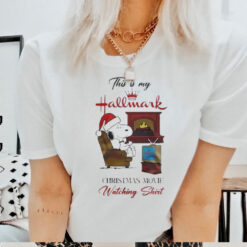 Snoopy ‘This Is My Hallmark Christmas Movie Watching’ Shirt