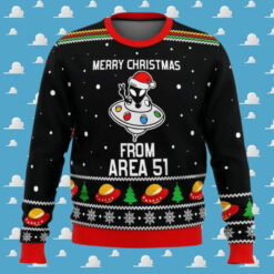 Snowflakes Merry Xmas From Area 51 Ugly Sweater