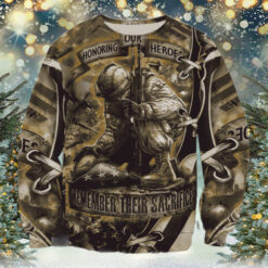 Soldier Print Men’s Trendy Ugly Sweater