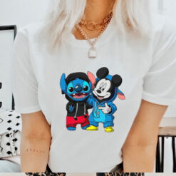 Stitch And Mickey Mouse Friendship T Shirt