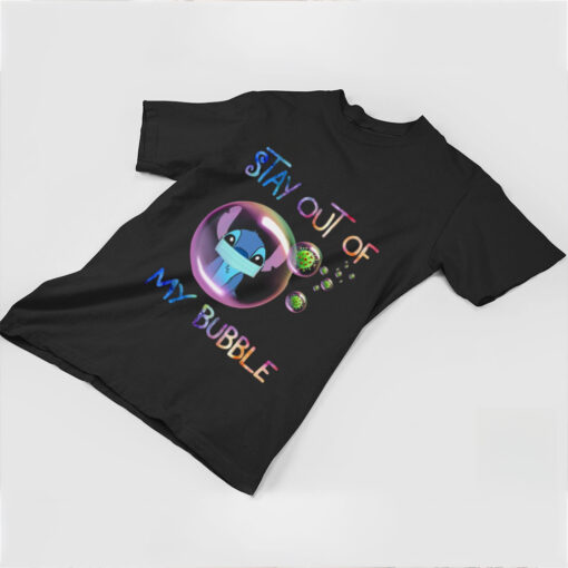 Stitch Mask & Virus T Shirt – Stay Out of My Bubble