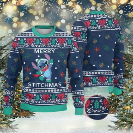 Stitch Merry Stitchmas Disney Ugly Christmas Sweater Gift For Men And Women