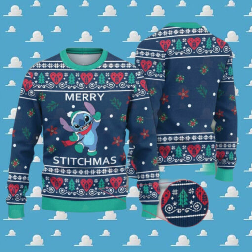 Stitch Merry Stitchmas Disney Ugly Christmas Sweater Gift For Men And Women