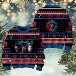 Supernatural Fan 2024 Don’t Be Afraid Of The Dark Christmas Ugly Sweater