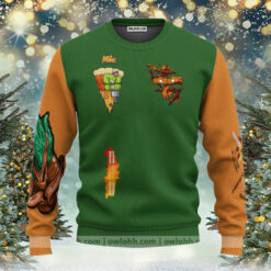 Teenage Mutant Ninja Turtles Michelangelo – Sweater – Ugly Christmas Sweaters