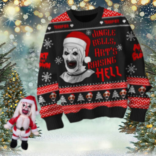 Terrifier 3 Christmas Jingle Bells Clown Killer 2024 Ugly Sweater