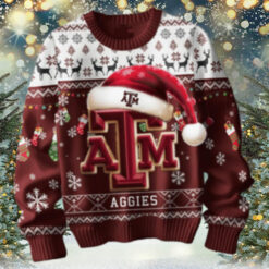 Texas A&M Aggies We Are Aggies Football Snowtime Christmas Ugly Sweater