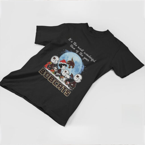 Texas State Bobcats It The Most Wonderful Time Of The Year Peanut Characters Christmas Shirt