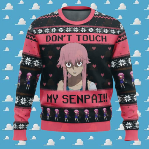 The Future Diary Gasai Yuno Don’t Touch My Senpai Ugly Christmas Sweater