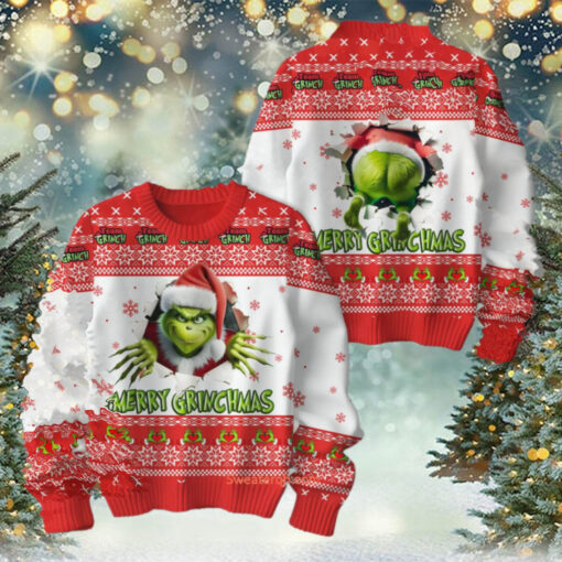 The Grinch Merry Christmas Ugly Sweater – Red