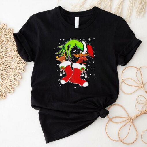 The Grinch Stole The Reindeer and The Moose Christmas shirt