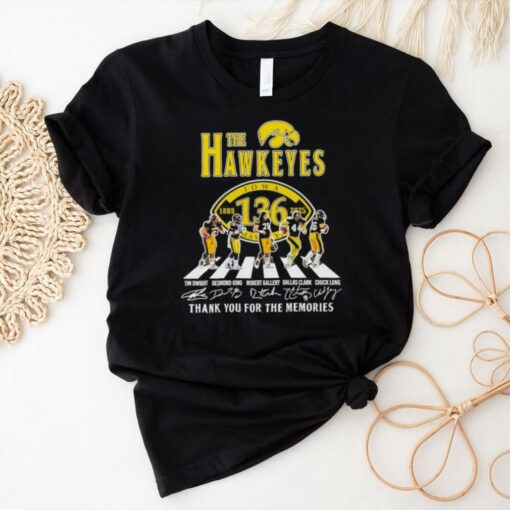 The Iowa Hawkeyes 136th Anniversary 1889 2025 thank you for the memories shirt