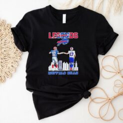 The Legends Buffalo Bills Kelly and Allen skyline signatures shirt