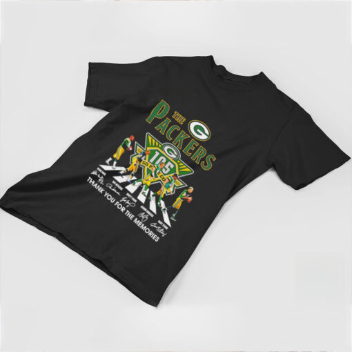 The Packers abbey road 105th Anniversary 1919 2024 signatures shirt