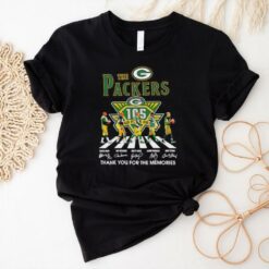 The Packers abbey road 105th Anniversary 1919 2024 signatures shirt