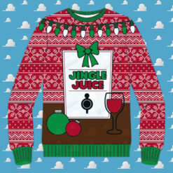 [The best selling] Jingle Juice Beverage Ugly Xmas Sweater