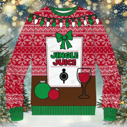 [The best selling] Jingle Juice Beverage Ugly Xmas Sweater